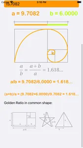 Golden Ratio Calculator Plus screenshot 7