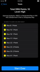 AMC ORM Scoring screenshot 1