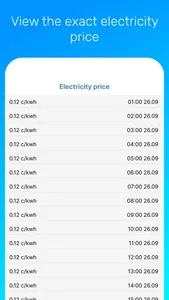 Electricity price screenshot 0