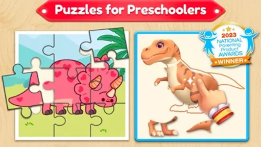 Dino Puzzle Games for Toddlers screenshot 0