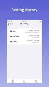 Easy Fast Fasting Tracker log screenshot 3