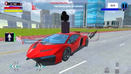 Wolf Robot Car Transform Games screenshot 6