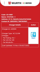 Wuerth EV Charger screenshot 3