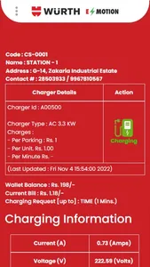 Wuerth EV Charger screenshot 5