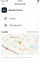 De OpenAir Fitness app screenshot 2