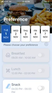 Infor Food Preference screenshot 1