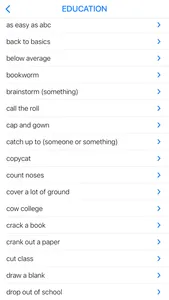 Education & Negotiation idioms screenshot 0