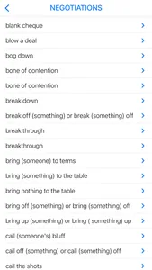 Education & Negotiation idioms screenshot 2