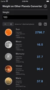 Weight on Other Planets Conv screenshot 0