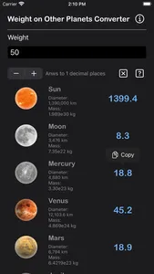 Weight on Other Planets Conv screenshot 3