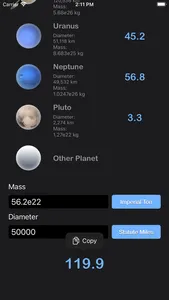 Weight on Other Planets Conv screenshot 6