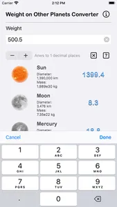 Weight on Other Planets Conv screenshot 7
