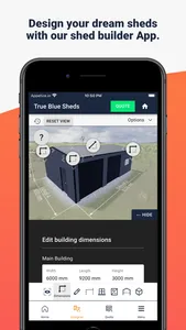 True Blue Sheds, Shed Designer screenshot 0