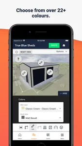 True Blue Sheds, Shed Designer screenshot 2