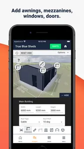 True Blue Sheds, Shed Designer screenshot 3