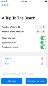 Word Search Create screenshot 1