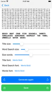 Word Search Create screenshot 4