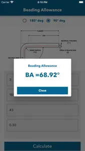 Pipe Bend Allowance screenshot 1