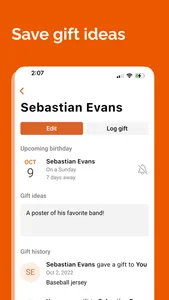 CakeLog: Birthday & Gift Log screenshot 3