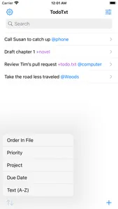 TodoTxt++ screenshot 2