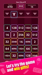 Cash Rewards - 2048 drop screenshot 4