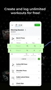 Lyfta: Workout Tracker Gym Log screenshot 3