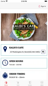 Kaldi's Cafe screenshot 1