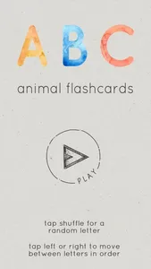 Watercolor ABC flashcards screenshot 0