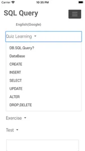 SQL query - SQL 쿼리 학습, 테스트 screenshot 0