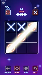 Tic Tac Toe Neon - 2 Player screenshot 1