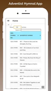 Adventist Hymnal App screenshot 0