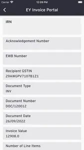 EY Invoice Registration Portal screenshot 5