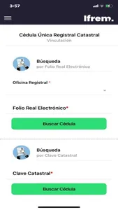 Cédula Registral y Catastral screenshot 1