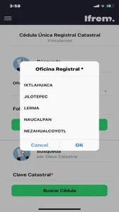Cédula Registral y Catastral screenshot 2
