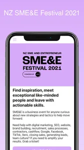 NZ SME & E Festival Scanner screenshot 0