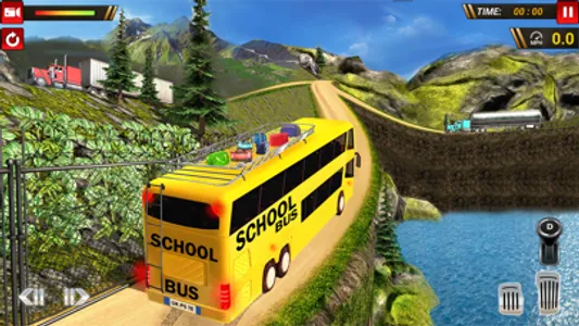 School Bus Uphill Driving screenshot 2