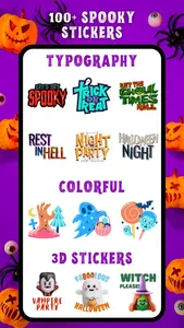 Happy Halloween Quote Stickers screenshot 0