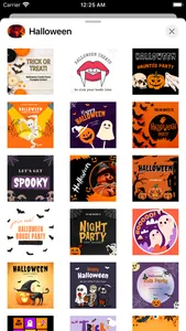 Happy Halloween Party Cards screenshot 1