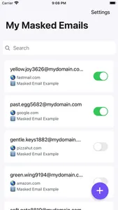 Masked Email Manager screenshot 0