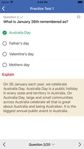 AU Citizenship Test screenshot 3