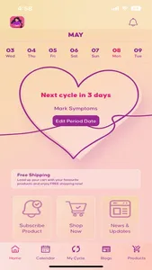 Embrace Period Tracker screenshot 1