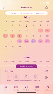 Embrace Period Tracker screenshot 2