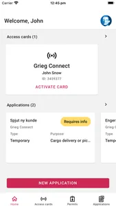 Grieg Connect: Security screenshot 2