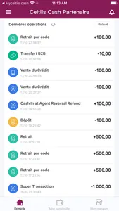 Partenaires celtiis cash screenshot 2