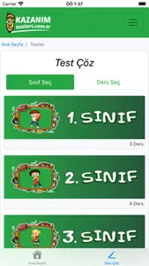 Kazanım Testleri Çöz screenshot 2