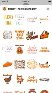 Thanksgiving Day Cute Stickers screenshot 1