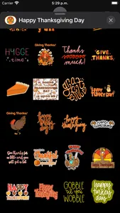 Thanksgiving Day Cute Stickers screenshot 4