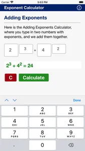 Exponent Calculator screenshot 2