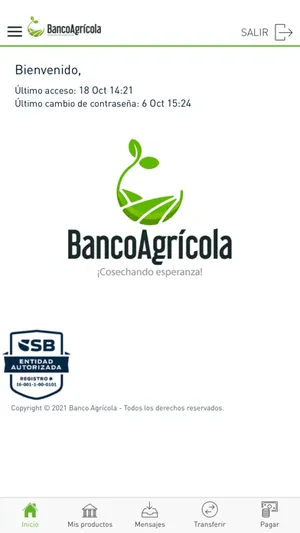 Móvil Banking Bagricola screenshot 0