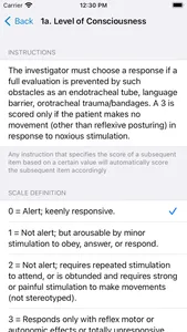 NIH Stroke Scale Calculator screenshot 2